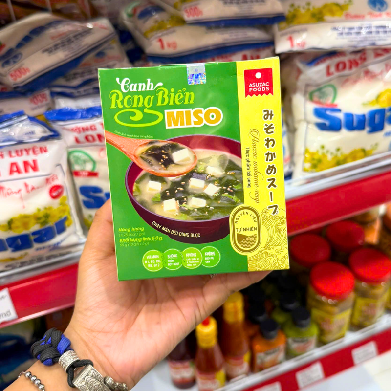 Kho sỉ canh Rong Biển Miso Chay Mặn Đều Dùng Được 50g (10 Gói x 5g)
