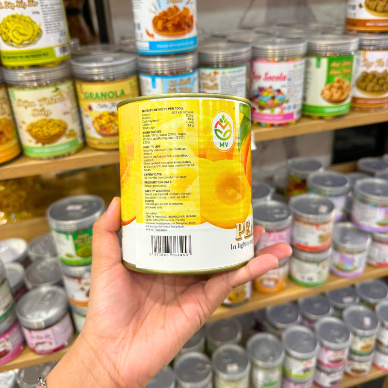 Đào Tươi Nước Đường Mv 820g