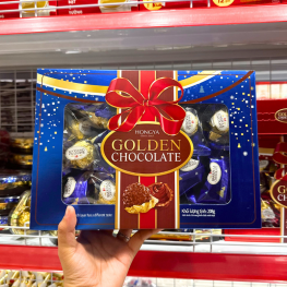 Kẹo Socola Hộp Giấy HONGYA GOLDEN - Xanh 208g - 4897045422371