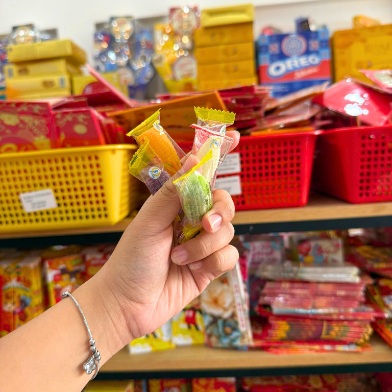 Kẹo Dẻo Hàng Xá Bắp Nhiều Màu 100g