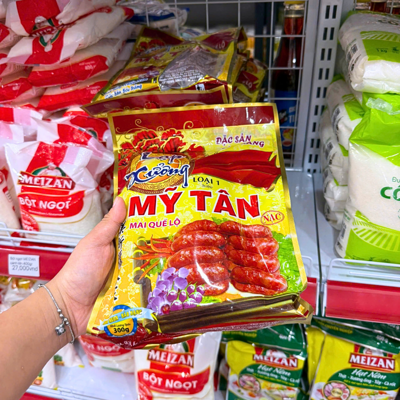 Sỉ lạp Xưởng Mỹ Tân Loại 1 Bịch Vàng 300g