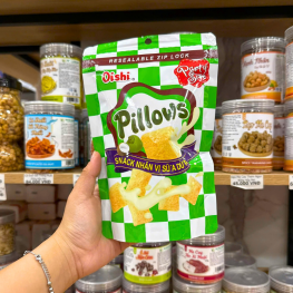 Bánh Quy Nhân Kem Socola OISHI PILLOWS Vị Sữa Dừa 80g - BQNKSOPVSD80G