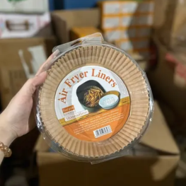 Giấy Lót Nồi Chiên Không Dầu Màu Nâu Tròn - 1 Hộp 50 Cái - GLNCKDMNT