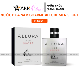 Nước Hoa Nam Charme Allura Men Sport - Hương Thơm Tươi Mát Sang Trọng - 8936194697837