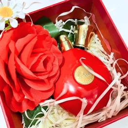 Set Hộp Quà Tặng Nước Hoa Nữ Charme Adore 50ml - Hộp Hoa Rơm Nhiều Màu - SETQUACHARME30