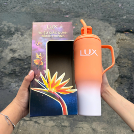 Bình Nước - Ly Nước Có Quay Cầm Kèm Ống Hút Lux - BN01