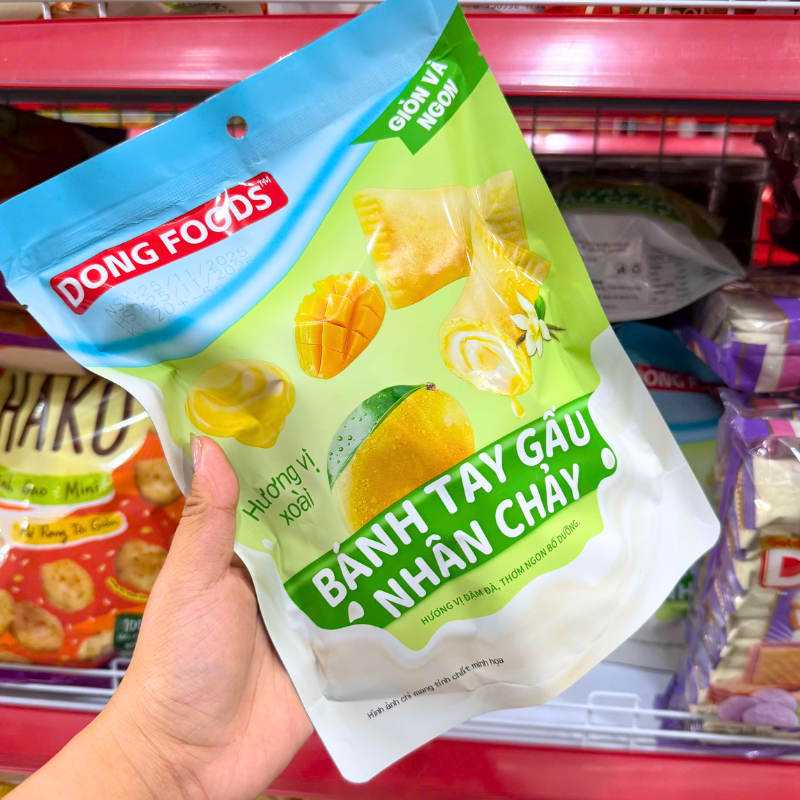 Bánh Tay Gấu Nhân Chảy Dong Foods Vị Xoài 120g