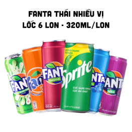 Nước Ngọt FANTA Thái Nhiều Mùi Lốc 6 Lon (320ml/Lon) - 8847100567376LOC