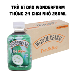 1 Thùng Trà Bí Đao Wonderfarm 24 Chai Nhỏ 280ml - 8935001282365THUNG