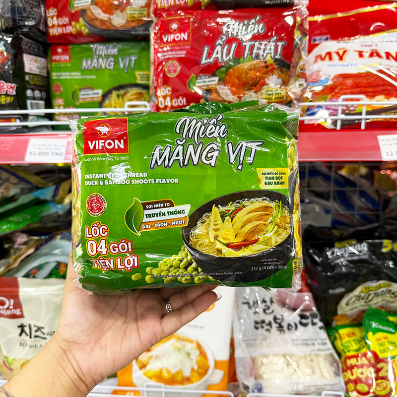 Kho sỉ miến Măng Vịt VIFON Dạng Lốc 232g - Lốc 4 Gói