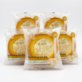 Combo 5 Bánh Bông Lan BOWKNOT Dừa Hình Tart - 6973818471116CB5