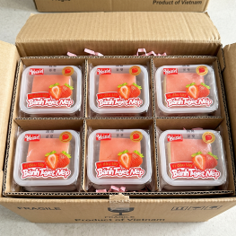 1 Thùng Bánh Tuyết Nếp Weisiel Vị Sữa Dâu - Thùng 2,5kg - 6972776442503THUNG