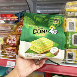 1 Bịch Bánh Ăn Sáng C'est BON Phủ Mochi Cốm Dừa 137,5g - Bịch 5 Cái - 8936029425802