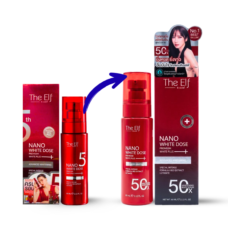 Serum Đỏ Truyền Trắng Body Thái Lan The Elf 60ml - Serum Thái Lan Dưỡng Sáng Da - Phiên Bản Mới