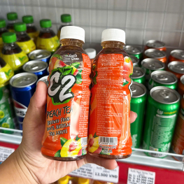 1 Chai Trà Xanh C2 Hương Đào Chai Nhỏ 225ml - 8934564600937LE