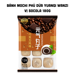 Bánh Mochi Phủ Dừa Yuanqi Wanzi Vị Socola 180g - 9589132003765