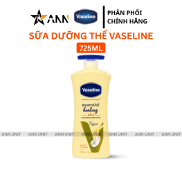 Sữa Dưỡng Thể Vaseline Intensive Care Essential Healing Màu Vàng 725ml Phiên Bản Mới - Hàng Xách Tay - 8901030912955MOI