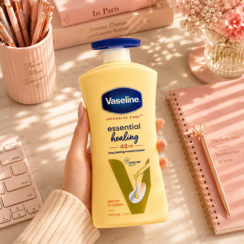 29700_18_20260606131820.png Sữa Dưỡng Thể Vaseline Intensive Care Essential Healing Màu Vàng 725ml Phiên Bản Mới - Hàng Xách Tay - 8901030912955MOI