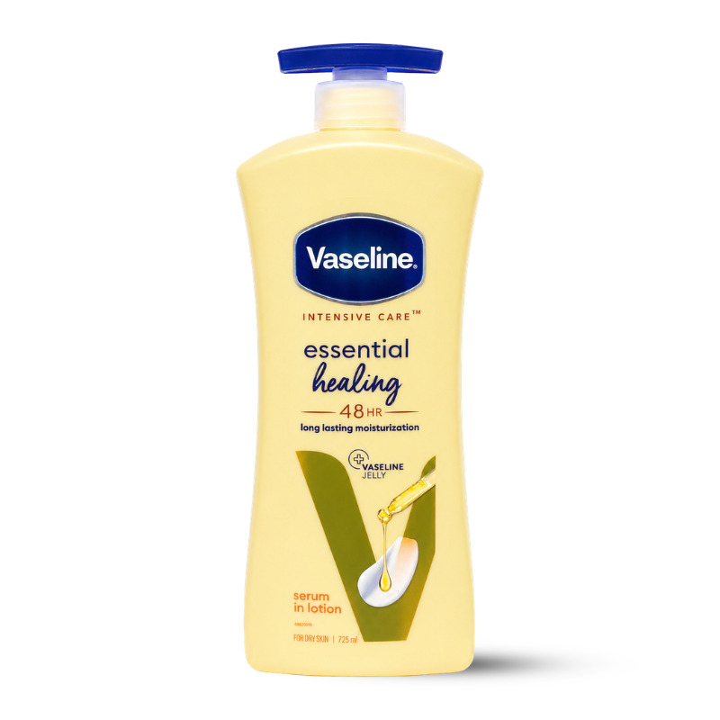 Sữa Dưỡng Thể Vaseline Intensive Care Essential Healing Màu Vàng 725ml Phiên Bản Mới - Hàng Xách Tay