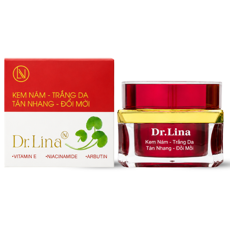 Kem Face Dr Lina Đỏ Mờ Nám Sáng Da Giảm Tàn Nhang Đồi Mồi 18g