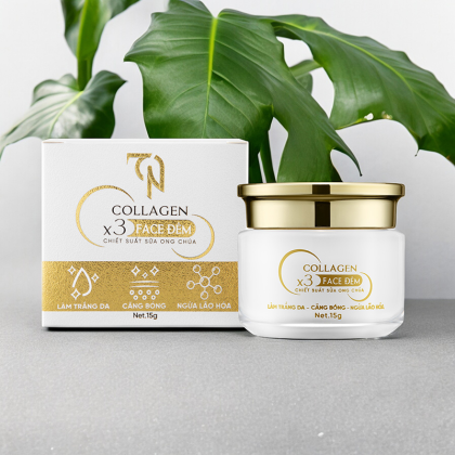 Kem Face Collagen X3 TN Ban Đêm Mỹ Phẩm Đông Anh 15g