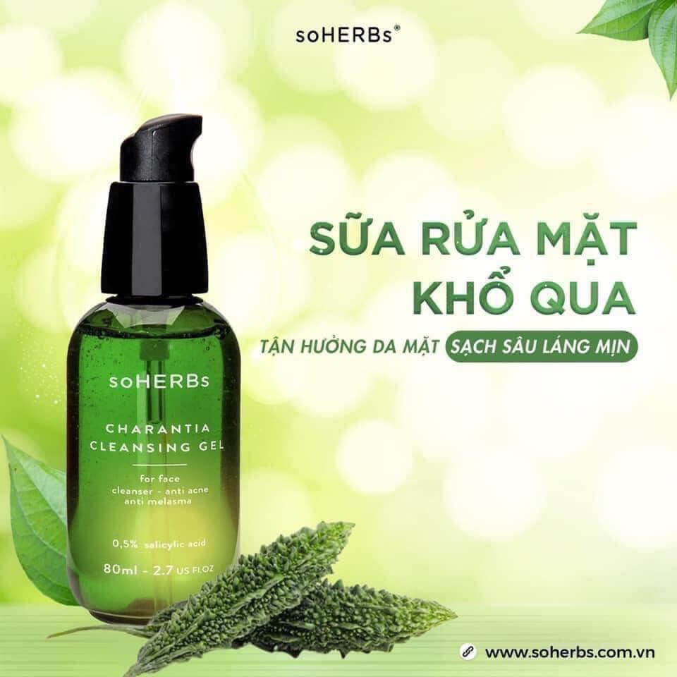 Sữa Rửa Mặt Khổ Qua Soherbs Charantia Cleansing Gel