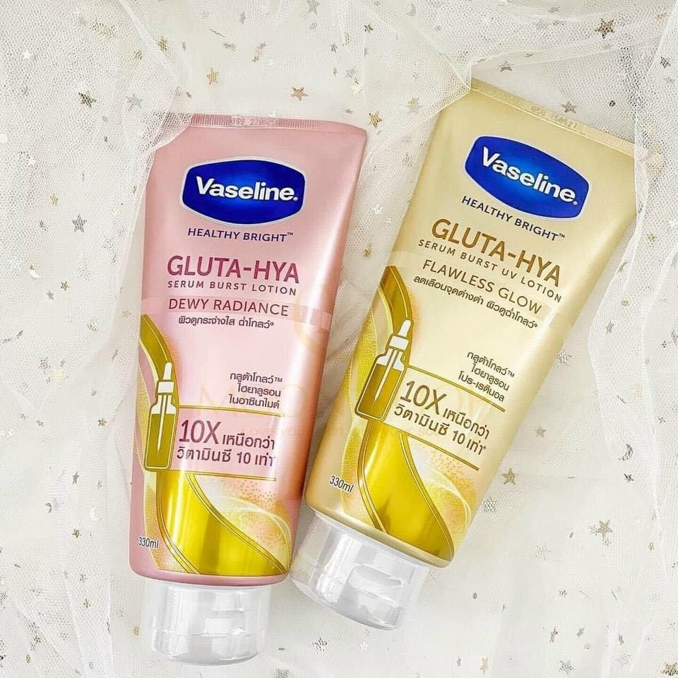 dưỡng thể chống nắng Vaseline Burst UV Lotion Flawless Glow