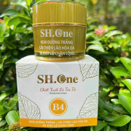 Kem Face Dưỡng Trắng Chống Lão Hoá B4 SH One Vàng Chiết Xuất Lá Tía Tô chính hãng