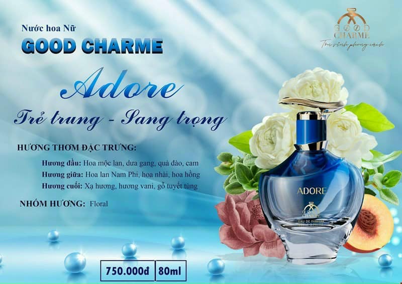 Khám Phá Sự Quyến Rũ với Nước Hoa Nữ Good Charme Adore 80ml