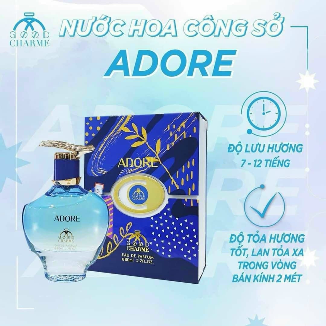Khám Phá Sự Quyến Rũ với Nước Hoa Nữ Good Charme Adore 80ml