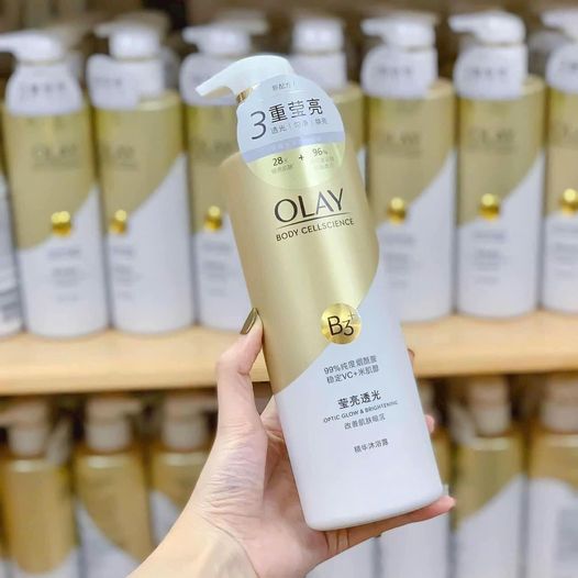 Sữa Tắm Trắng Da Olay B3 Vitamin C Bản Trung Tắm lên cái mà da trắng sáng ẩm mịn mê gì đâu