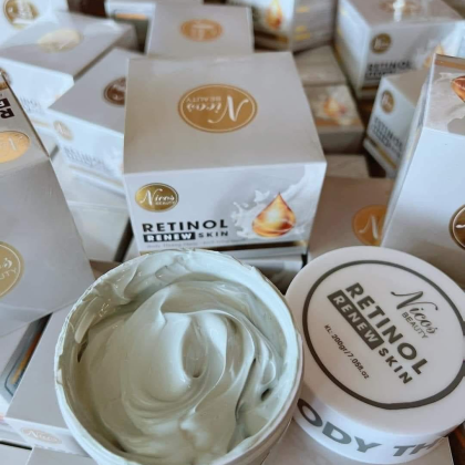 Kem Body Kích Trắng Mạnh Nicos Beauty Retinol Renew Skin Dưỡng Trắng, Giảm Mụn sekhít lỗ chân lông