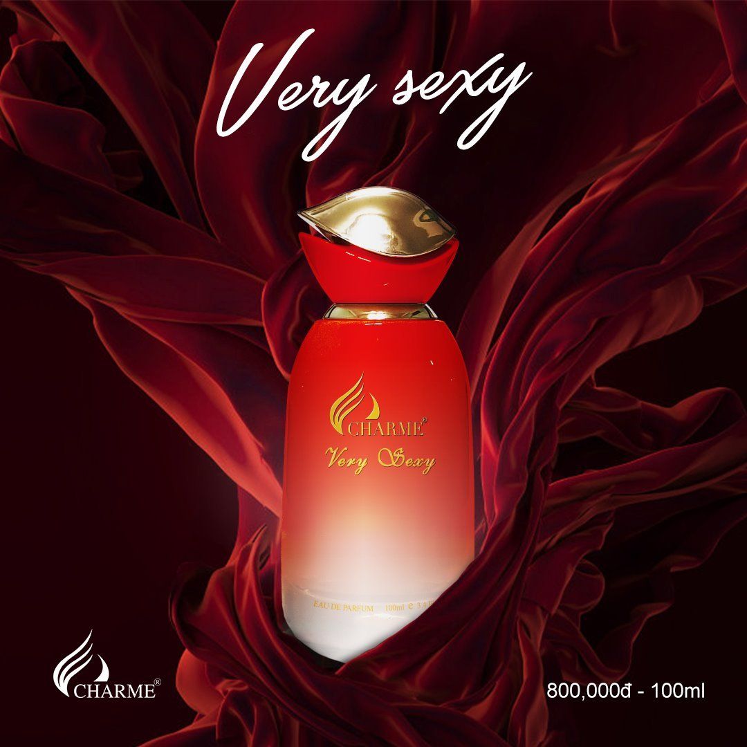 Nước hoa nữ Charme Very Sexy 100ml Lấy cảm hứng từ sự kết hợp các hương hoa yêu thích