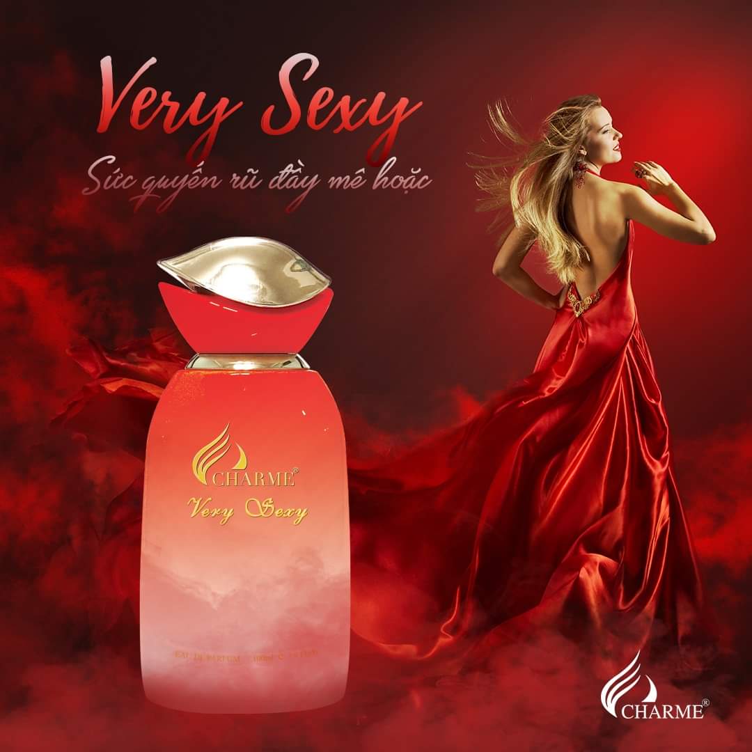 Nước hoa nữ Charme Very Sexy 100ml Lấy cảm hứng từ sự kết hợp các hương hoa yêu thích