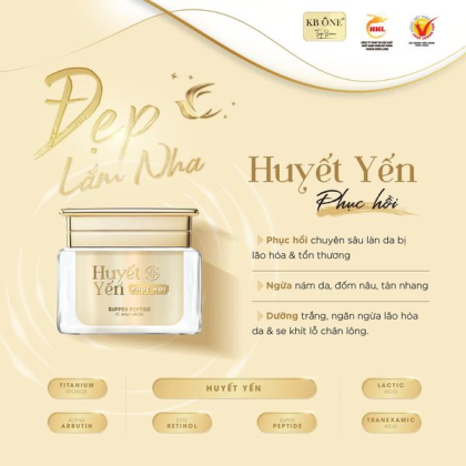 Kem Huyết Yến đặc trị nám, dưỡng trắng của KBONE TOP BEAU