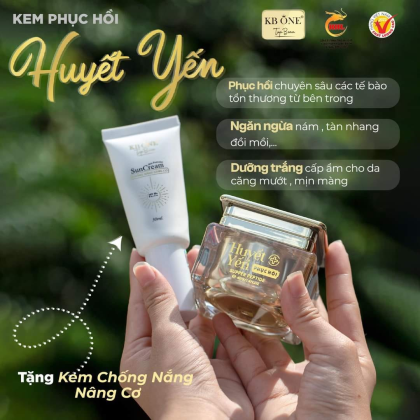 Kem Huyết Yến đặc trị nám, dưỡng trắng của KBONE TOP BEAU
