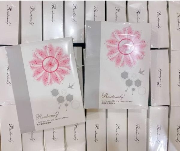 Mặt nạ tổ yến Collagen Rosebeauty hộp 10 miếng siêu đẹp da