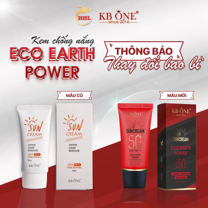 Kem Chống Nắng KB One SunCream Eco Earth Power Phiên Bản Mới chính hãng