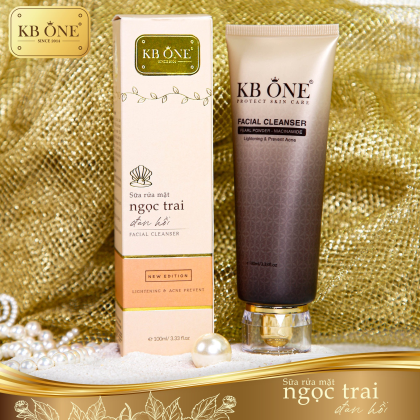 Sữa Rửa Mặt Ngọc Trai Đàn Hồi KB One chính hãng