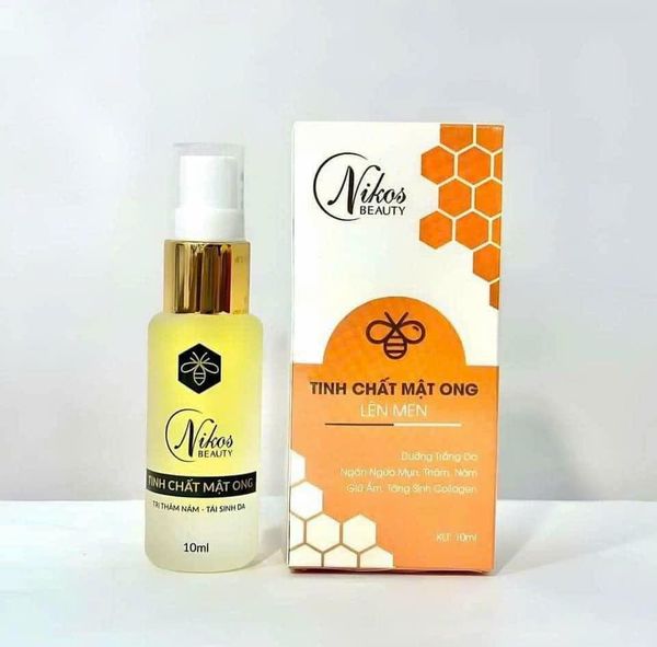 Tinh chất mật ong Nicos Beauty là dòng serum dưỡng da căng bóng