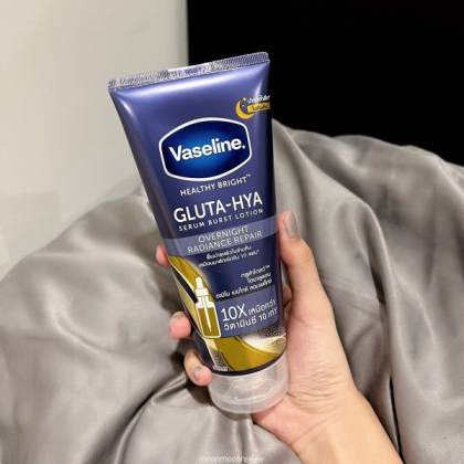 Kem Dưỡng Thể Vaseline Màu Xanh 10X Gluta Hya Overnight Thái Lan mẫu mới