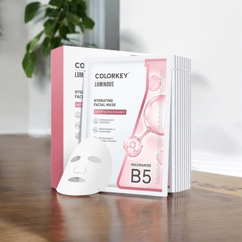 Mặt Nạ Colorkey Luminous B5 Màu Hồng Hộp 10 Miếng
