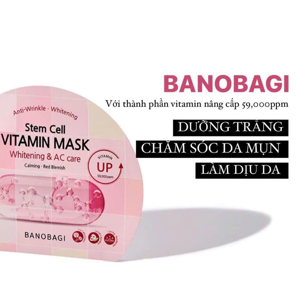 Mặt nạ Banobagi Stem Cell Vitamin Mask Whitening & AC Care