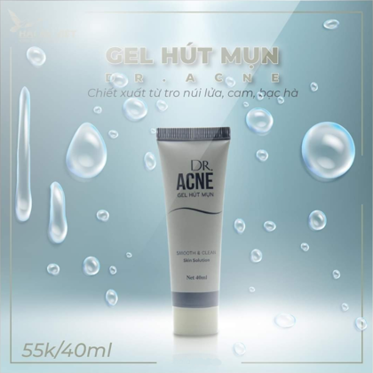 Gel Lột Mụn Đầu Đen Dr.Acne Smooth & Clean 40ml để mụn đầu đen không còn phải là nỗi lo