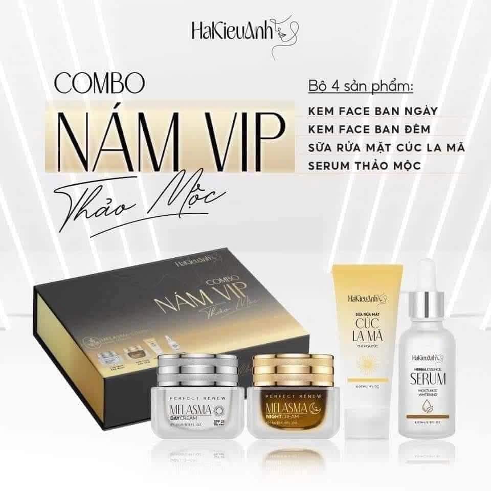 Combo Kem Face Nám Vip Thảo Mộc nhà  Kiều Anh Hỗ Trợ Da Nám