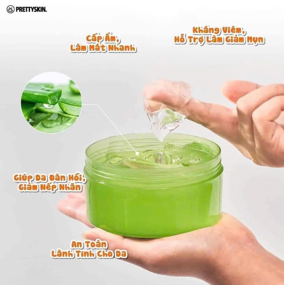 Gel Dưỡng Da Đa Năng Prettyskin Chiết Xuất Lô Hội Aloevera Soothing Gel