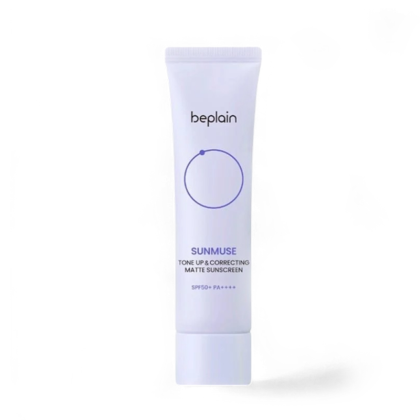 Kem Chống Nắng Beplain Nâng Tông Da Sunmuse Tone Up & Correcting Matte Sunscreen 50ml Màu tím nhạt