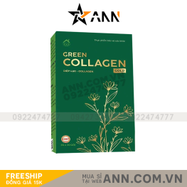 Diệp Lục Collagen Gold Hộp Lớn 30 Gói Green Family - 8936095911353