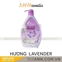 Sữa Tắm Nước Hoa Charme Miracle 1000ml Hương Lavender - 8936194690418