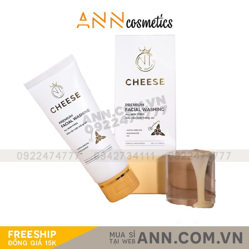 Sữa Rửa Mặt Dành Cho Da Khô Và Nhạy Cảm Cheese NT Cosmetics - 8936206760047